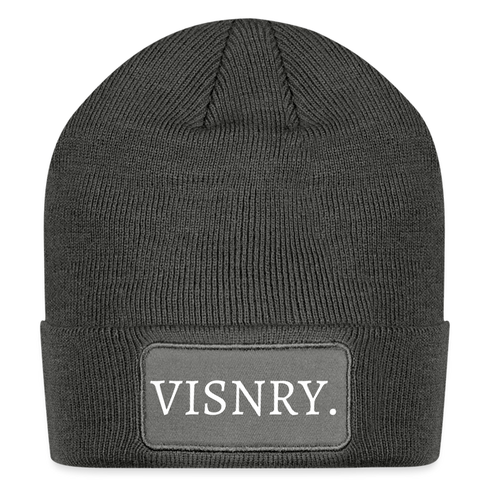 third eye Beanie. - charcoal grey